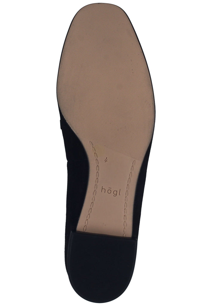 Högl Slipper Veloursleder Schwarz