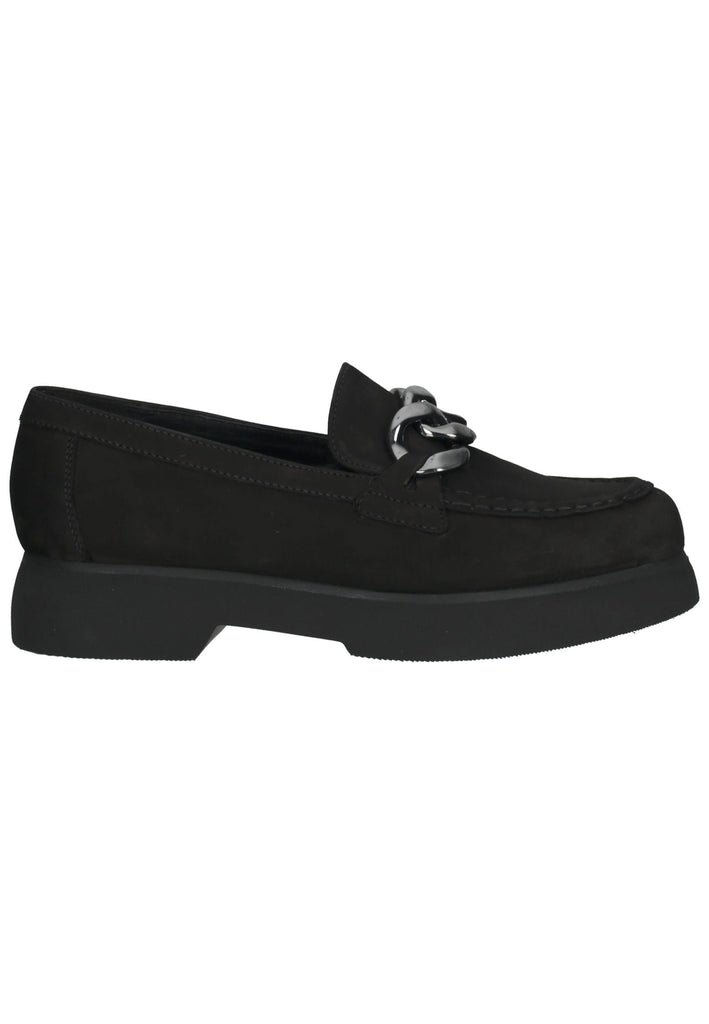 Högl Slipper Veloursleder Schwarz