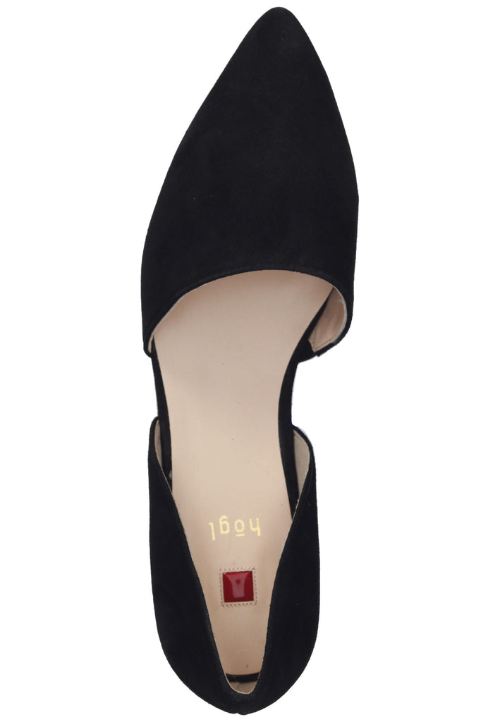 Högl Slipper Veloursleder Schwarz