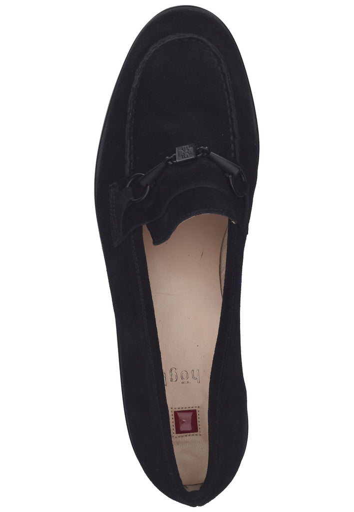 Högl Slipper Veloursleder Schwarz