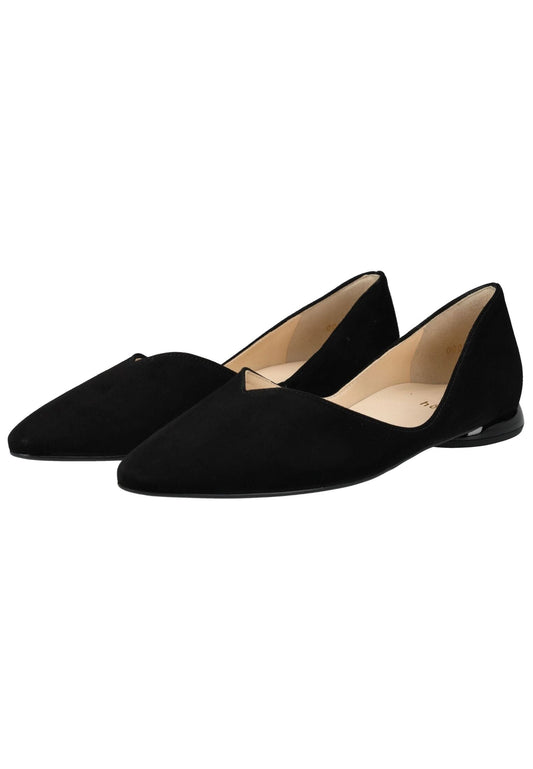 Högl Slipper Veloursleder Schwarz/Schwarz