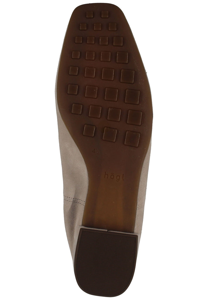 Högl Slipper Veloursleder Taupe