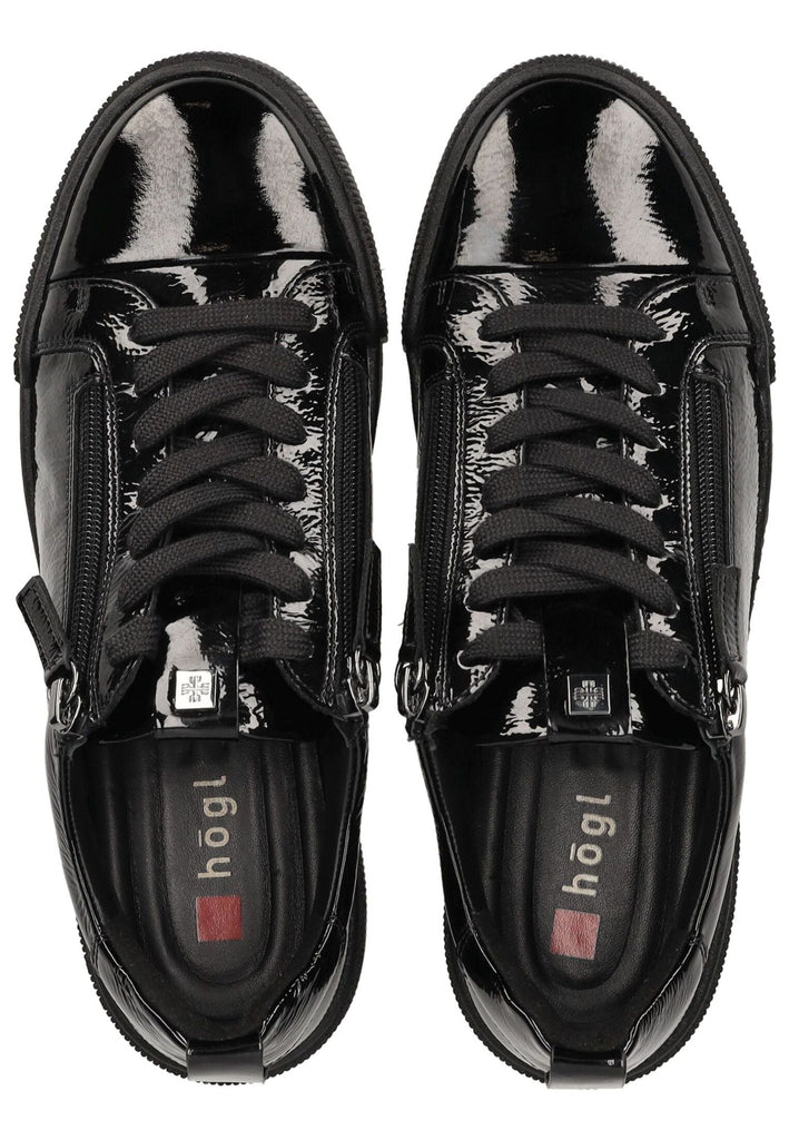 Högl Sneaker Leder Schwarz Lack