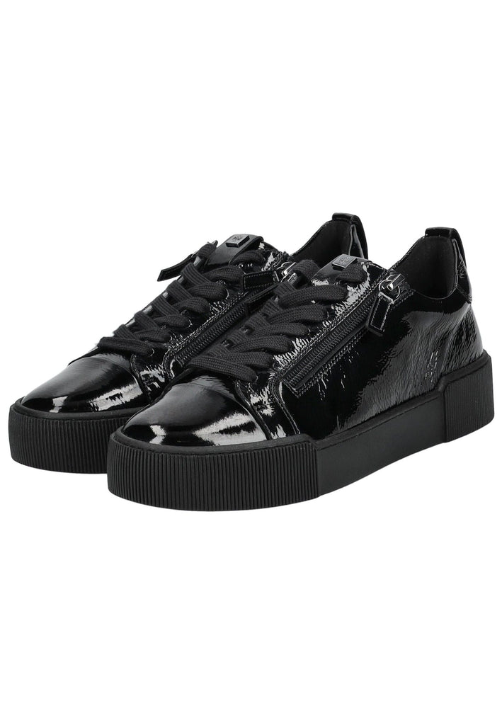 Högl Sneaker Leder Schwarz Lack