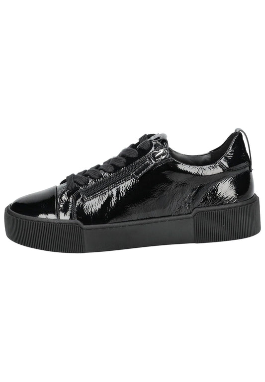 Högl Sneaker Leder Schwarz Lack