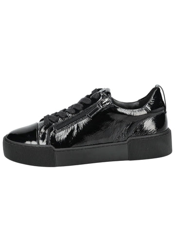 Högl Sneaker Leder Schwarz Lack