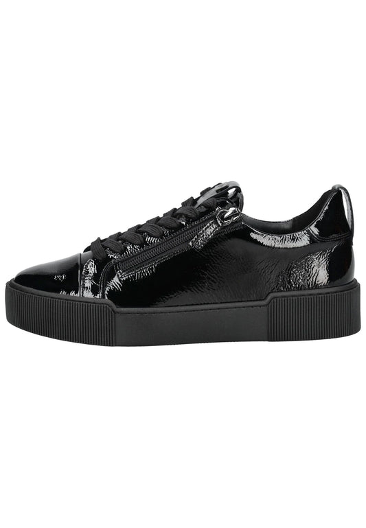 Högl Sneaker Leder Schwarz Lack