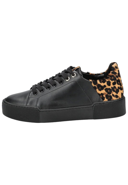 Högl Sneaker Leder/Textil Schwarz Kombi