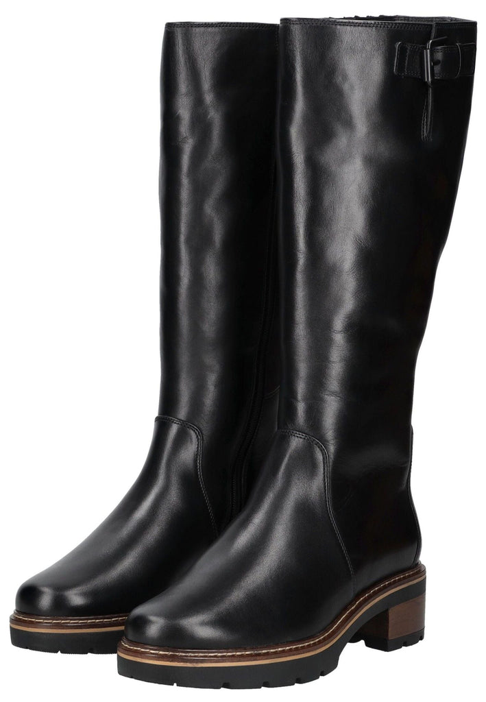 Högl Stiefel Leder Schwarz Warmfutter