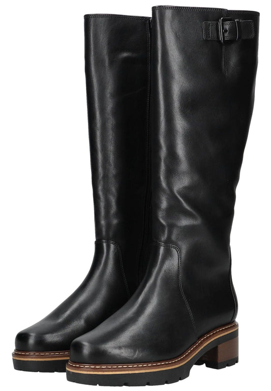 Högl Stiefel Leder Schwarz Warmfutter