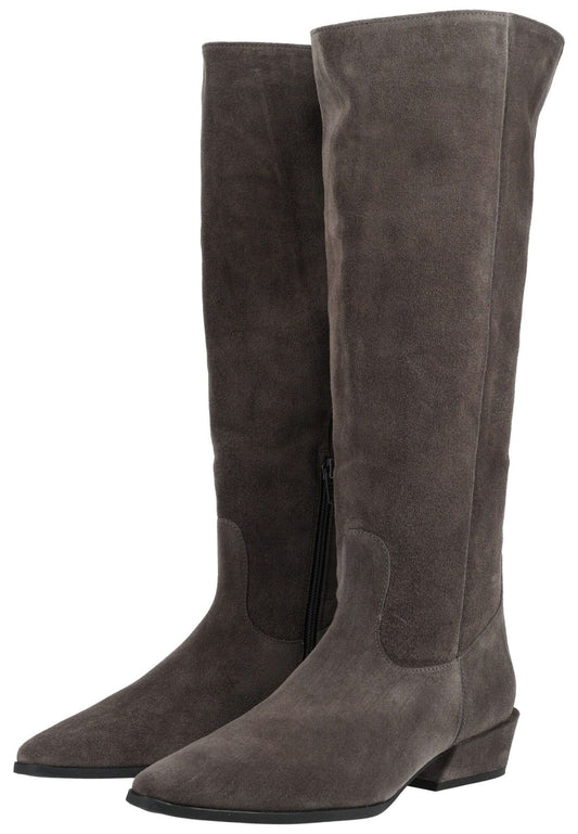 Högl Stiefel Veloursleder Grau