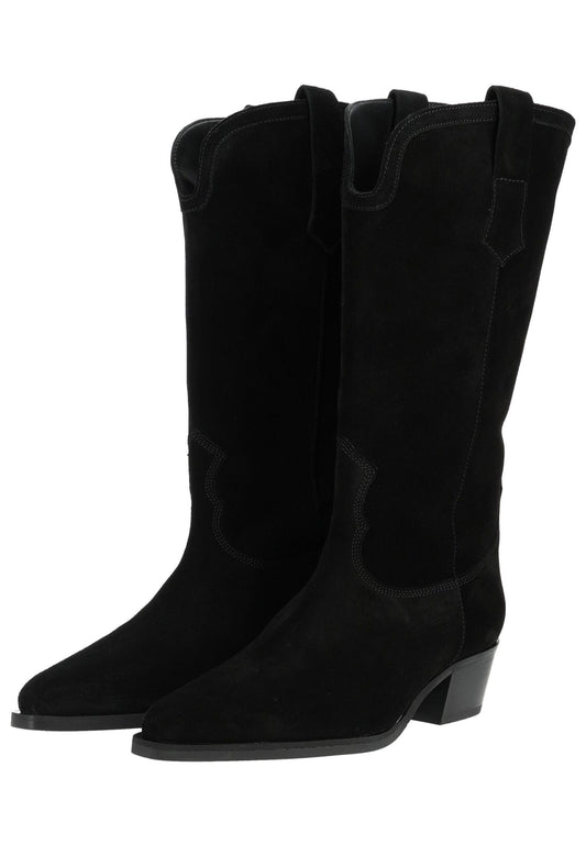 Högl Stiefel Veloursleder Schwarz