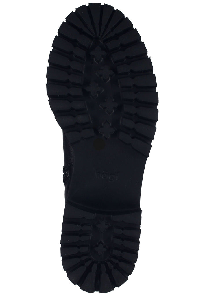 Högl Stiefelette Glattleder Schwarz