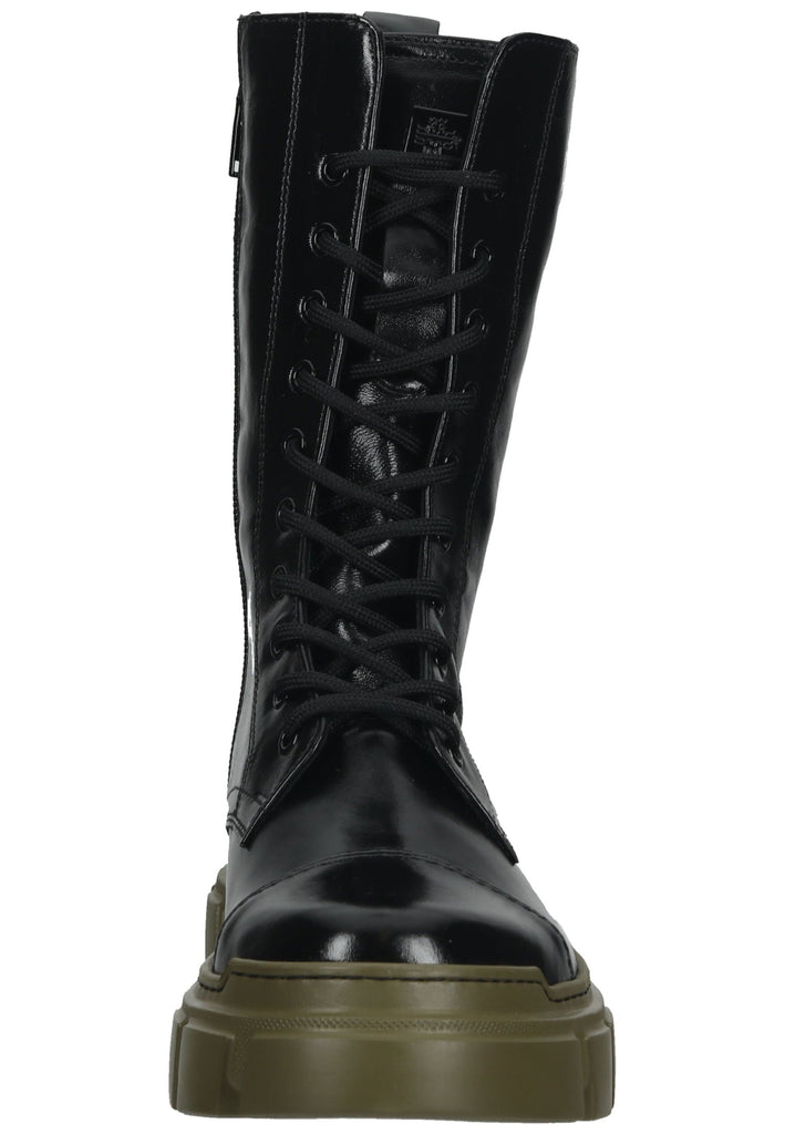 Högl Stiefelette Glattleder Schwarz Kombi