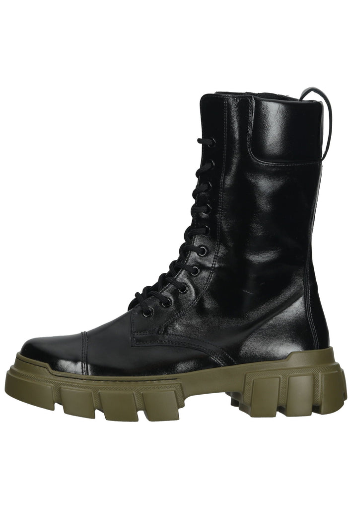 Högl Stiefelette Glattleder Schwarz Kombi