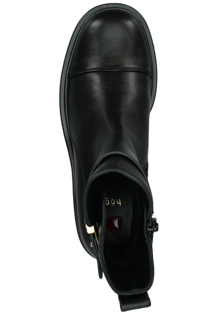 Högl Stiefelette Glattleder Schwarz Warmfutter
