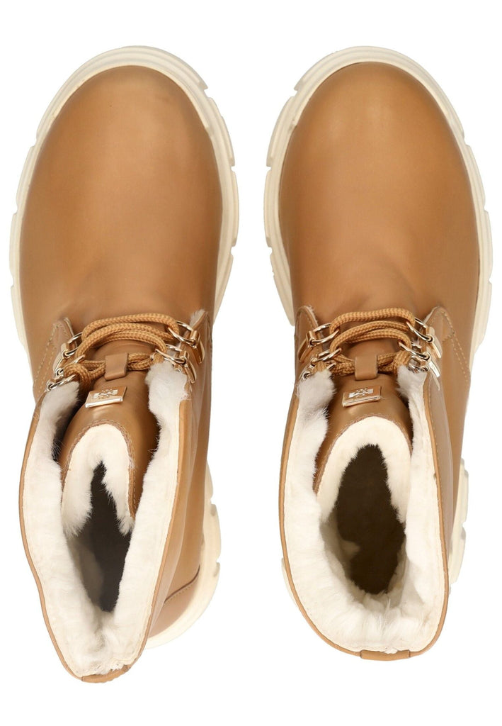 Högl Stiefelette Leder Nougat Warmfutter