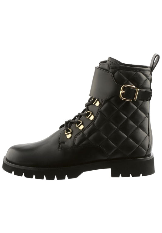 Högl Stiefelette Leder Schwarz