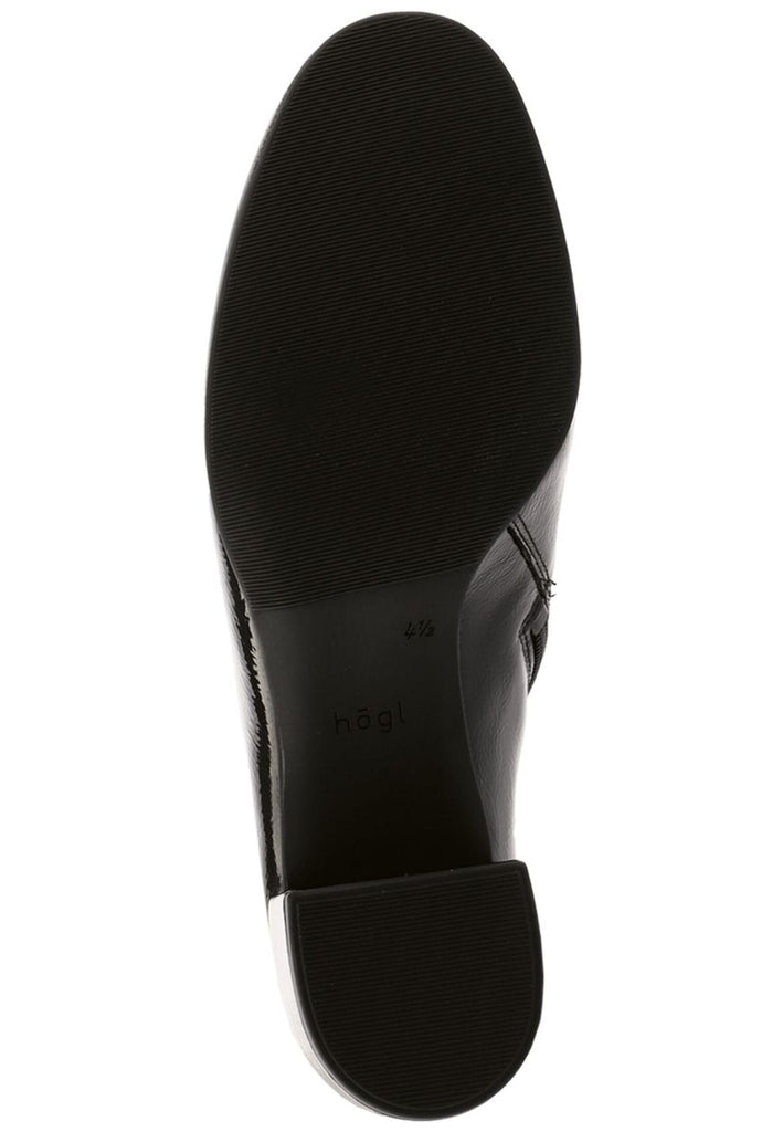 Högl Stiefelette Leder Schwarz Lack