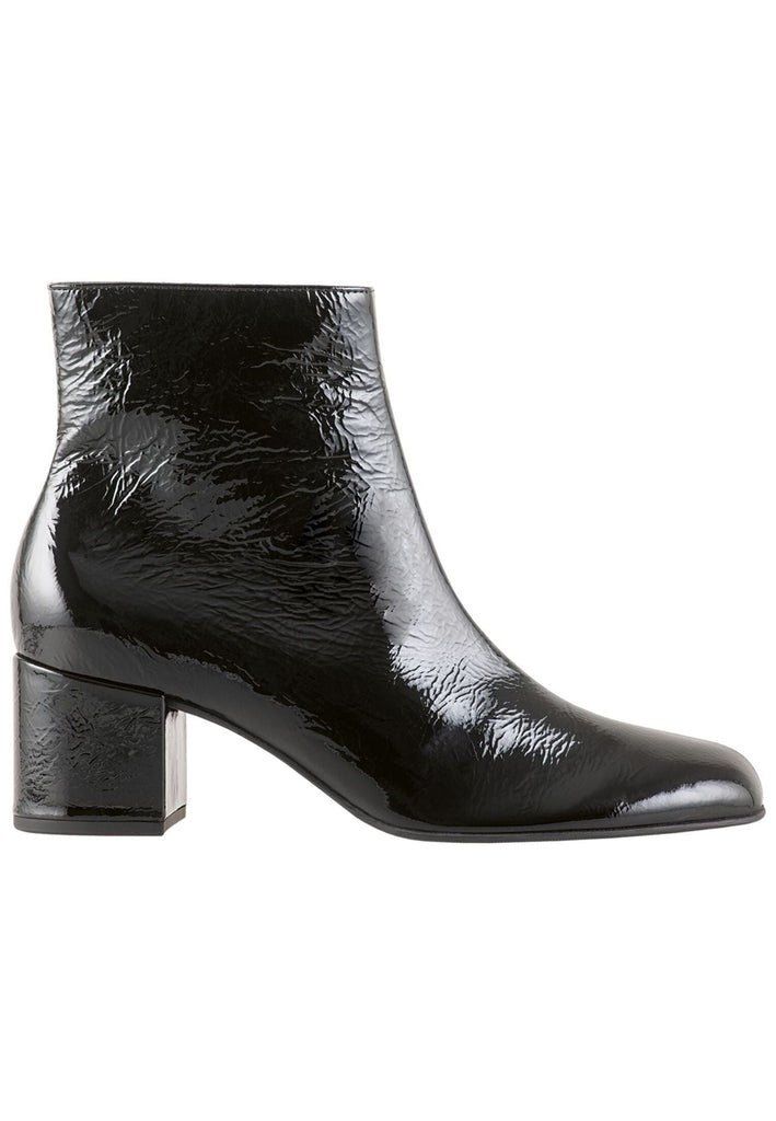 Högl Stiefelette Leder Schwarz Lack