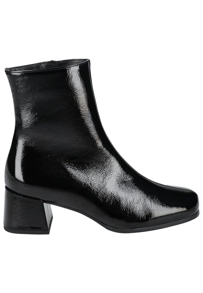 Högl Stiefelette Leder Schwarz Lack