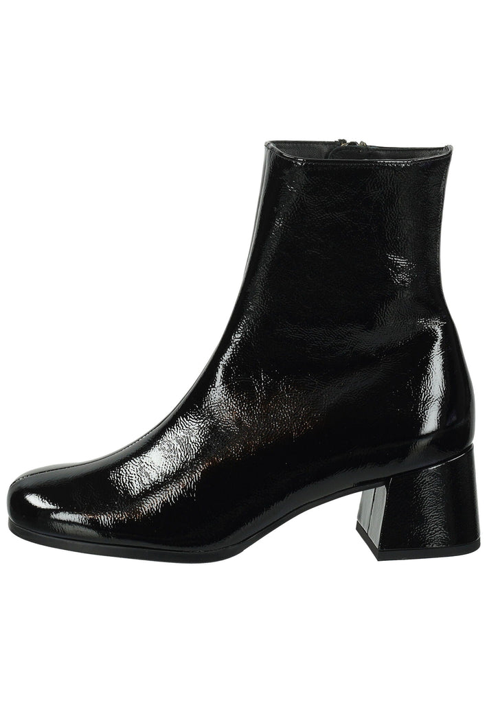 Högl Stiefelette Leder Schwarz Lack