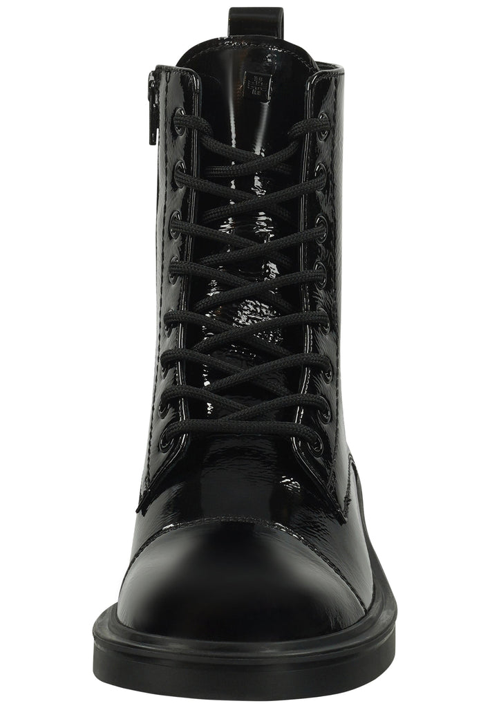 Högl Stiefelette Leder Schwarz Lack Warmfutter