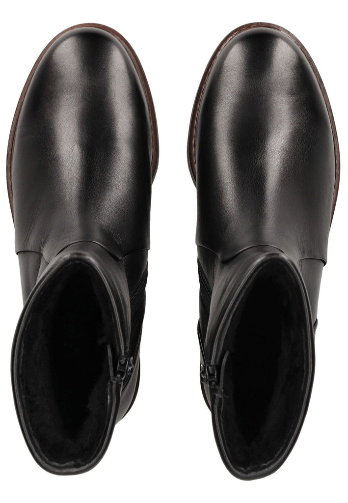 Högl Stiefelette Leder Schwarz Warmfutter