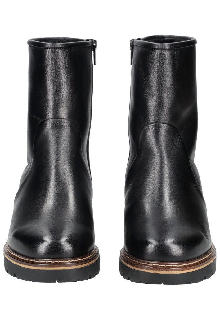 Högl Stiefelette Leder Schwarz Warmfutter