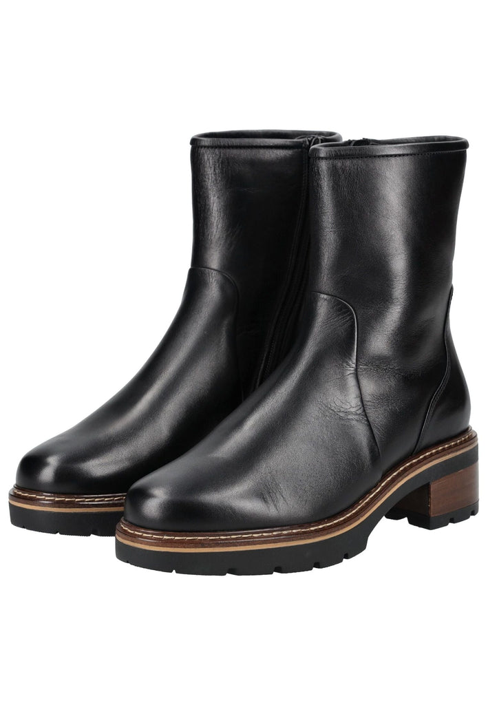 Högl Stiefelette Leder Schwarz Warmfutter