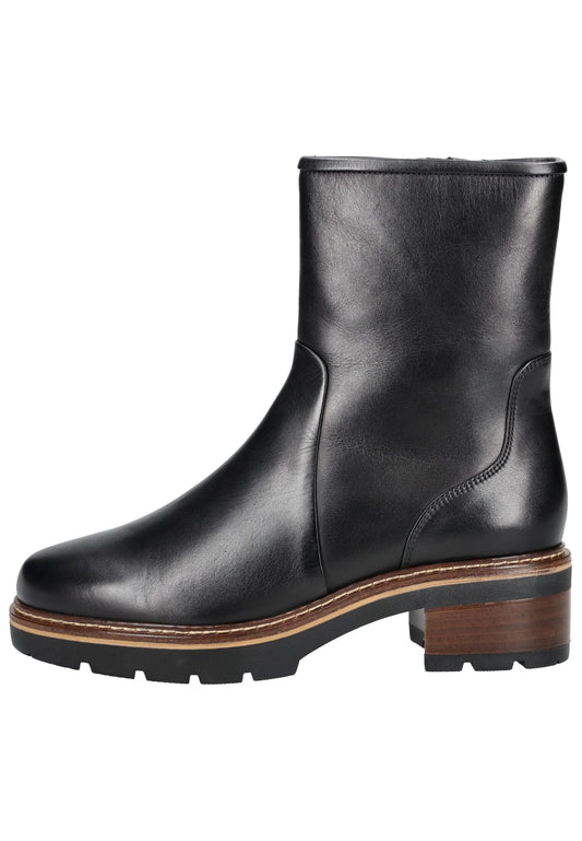 Högl Stiefelette Leder Schwarz Warmfutter