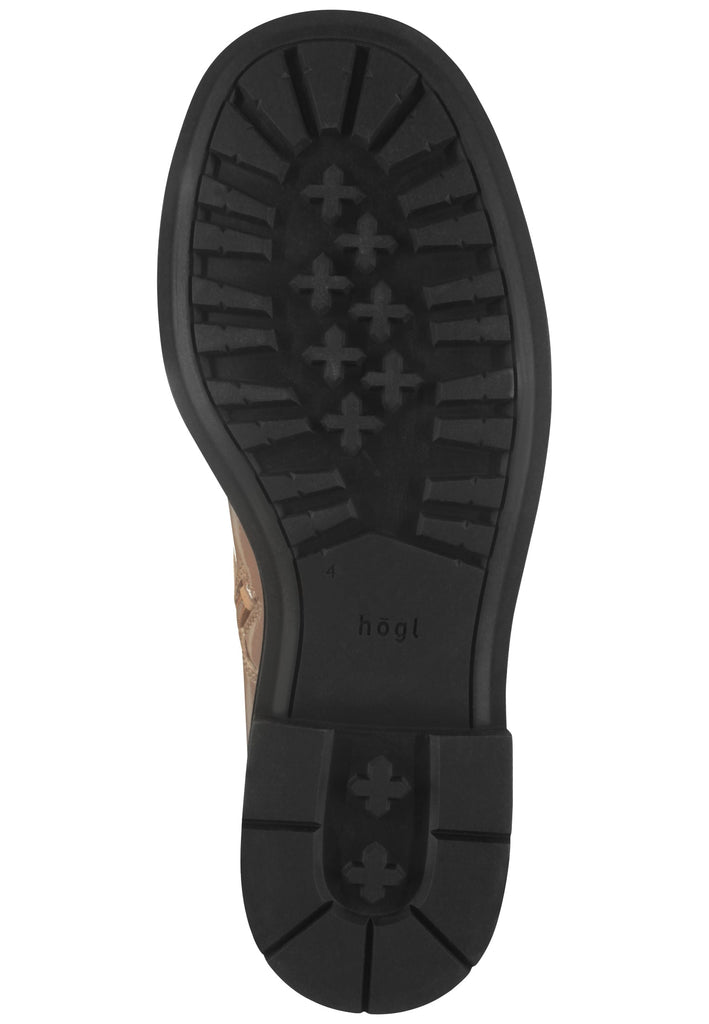 Högl Stiefelette Leder Taupe Warmfutter