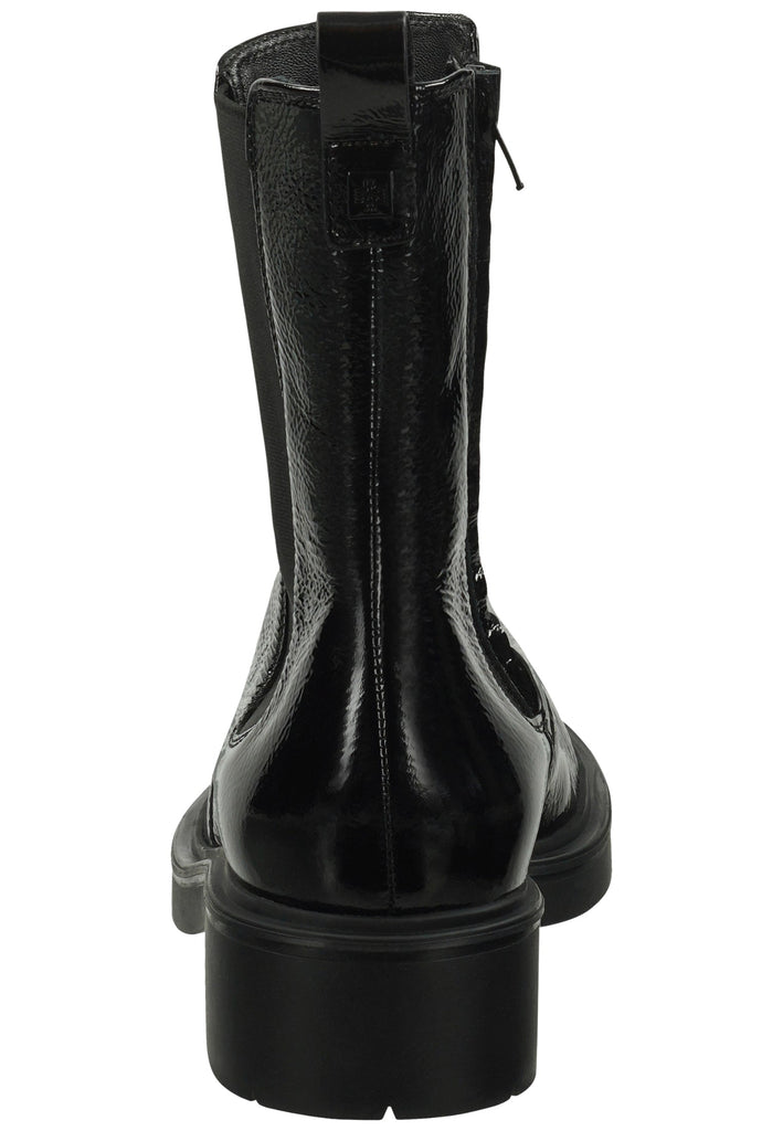 Högl Stiefelette Leder/Textil Schwarz Lack