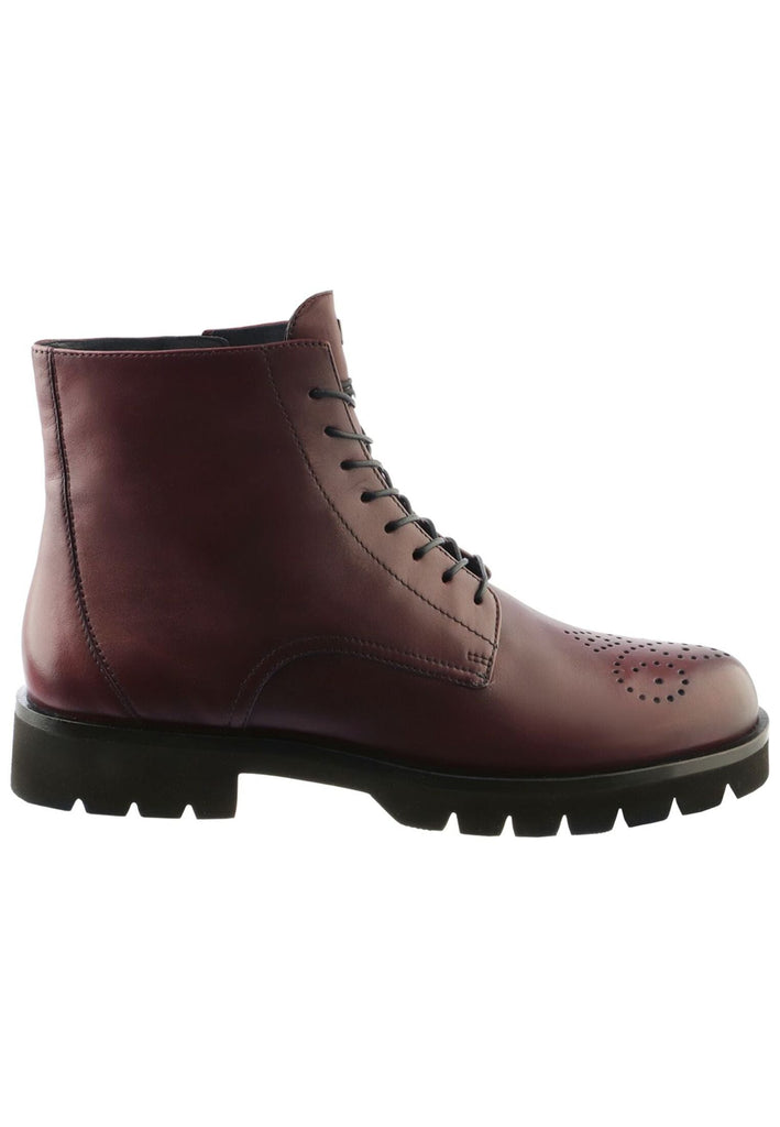 Högl Stiefelette Leder Weinrot