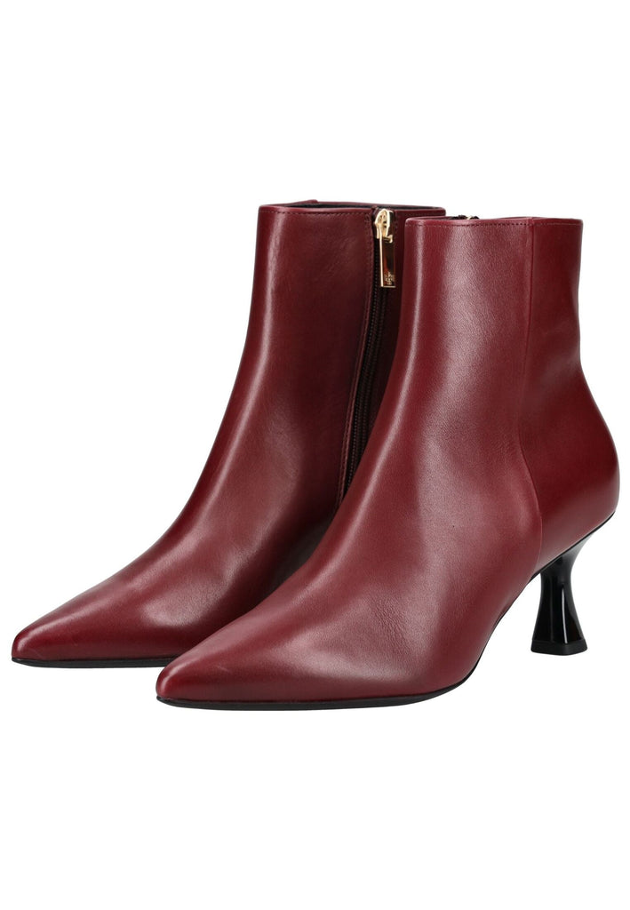 Högl Stiefelette Leder Weinrot