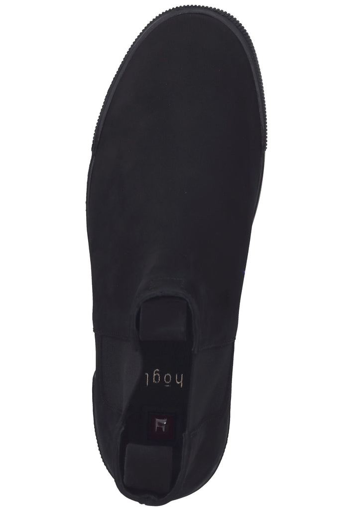 Högl Stiefelette Nubukleder Schwarz