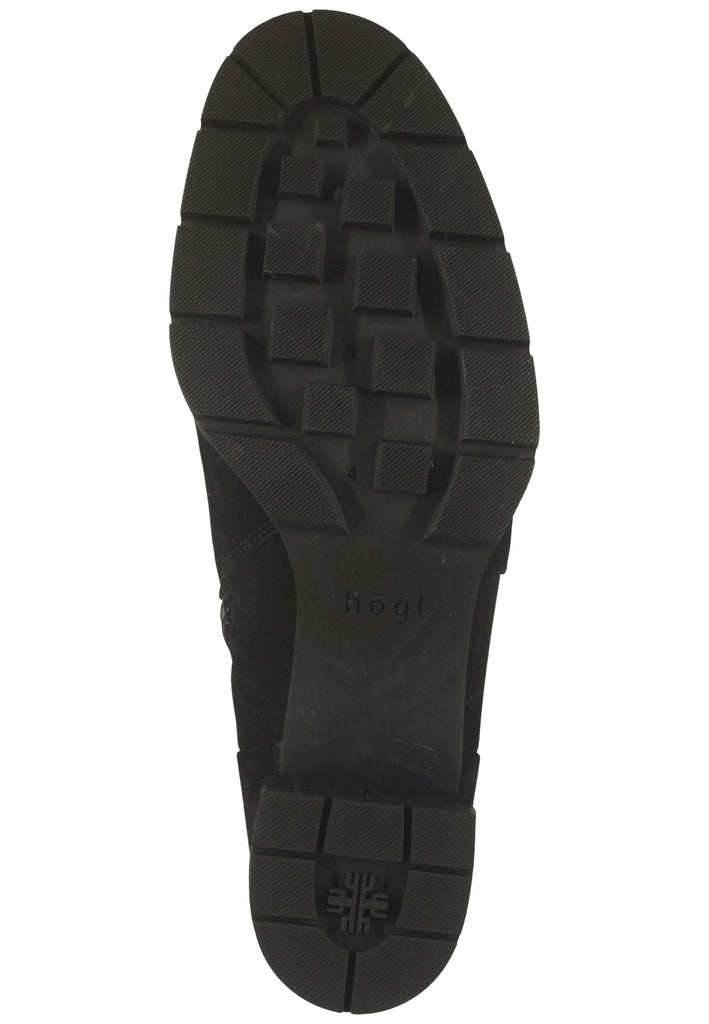 Högl Stiefelette Nubukleder Schwarz Warmfutter