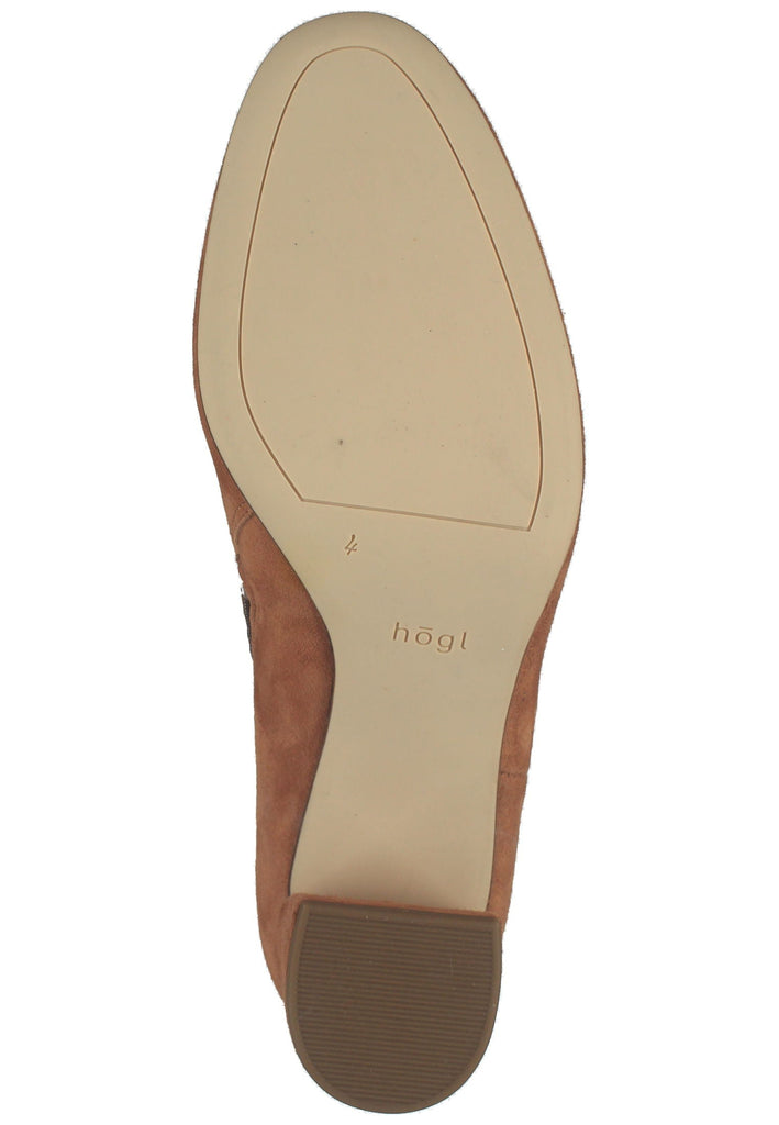 Högl Stiefelette Veloursleder Camel