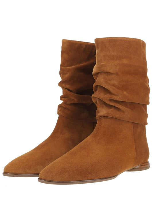 Högl Stiefelette Veloursleder Camel