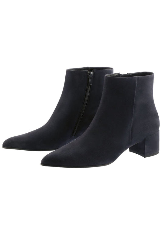 Högl Stiefelette Veloursleder Dunkelblau