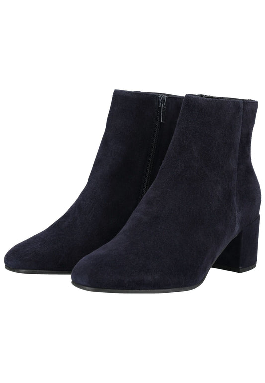 Högl Stiefelette Veloursleder Dunkelblau
