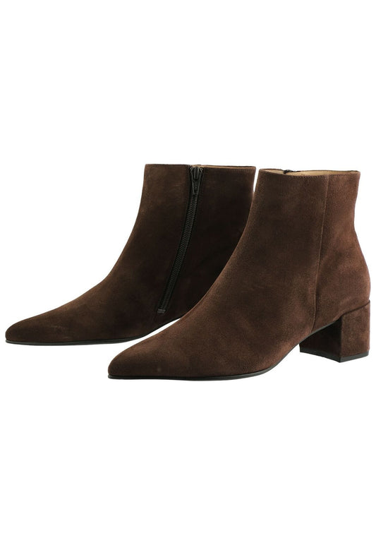 Högl Stiefelette Veloursleder Dunkelbraun