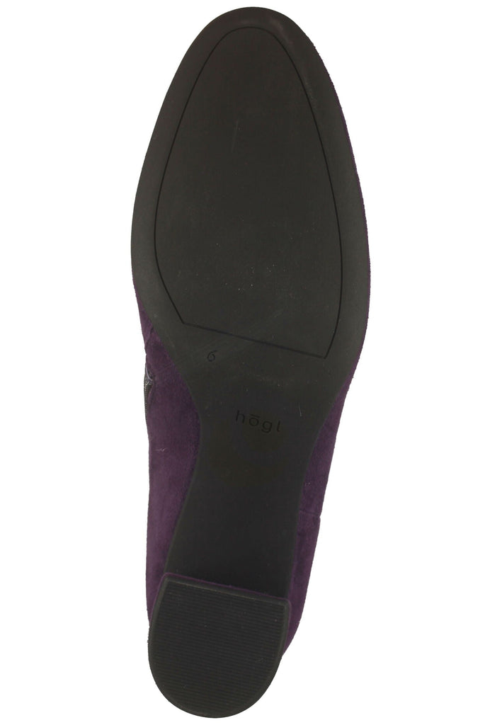 Högl Stiefelette Veloursleder Purple