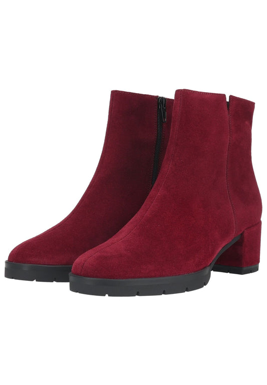 Högl Stiefelette Veloursleder Rot