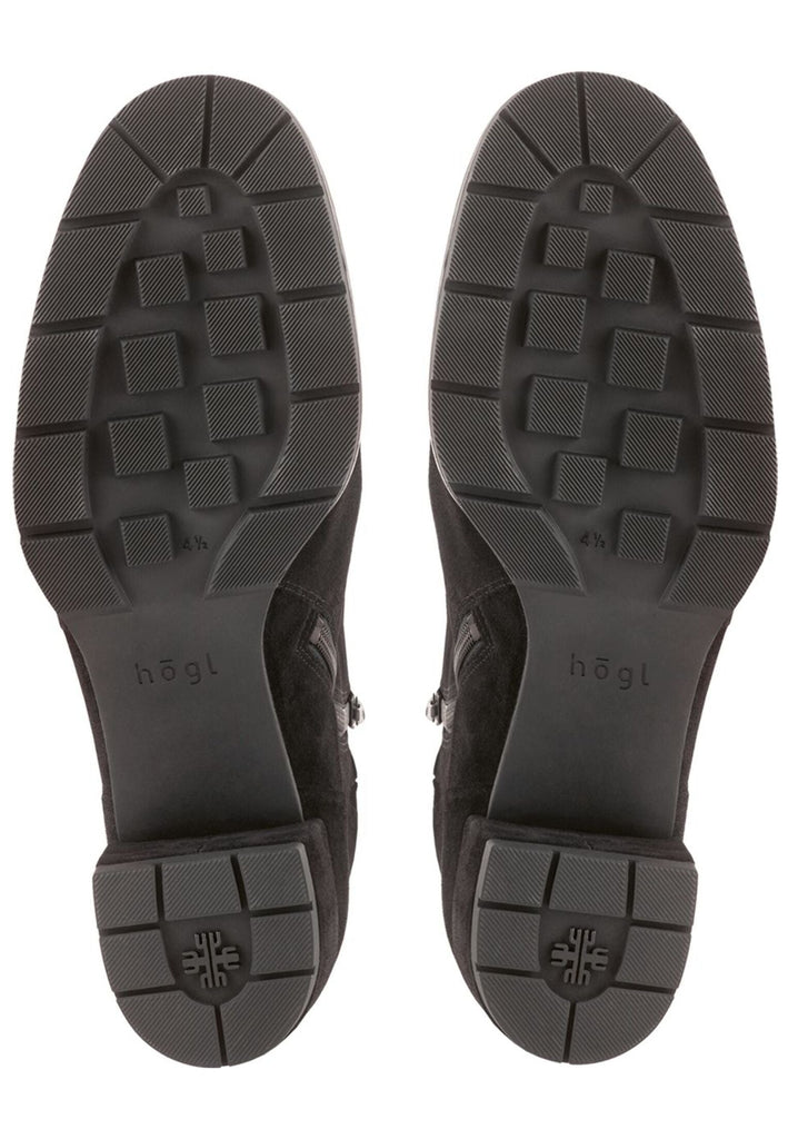 Högl Stiefelette Veloursleder Schwarz