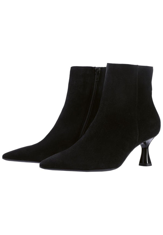 Högl Stiefelette Veloursleder Schwarz