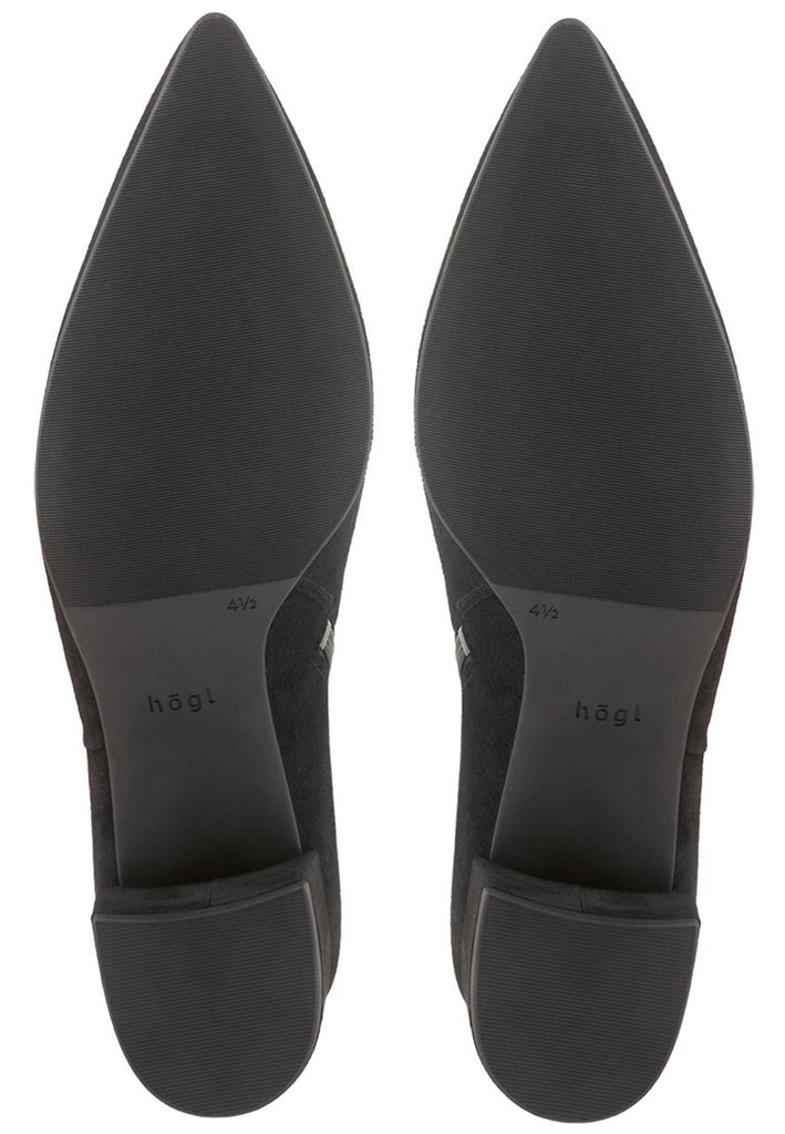 Högl Stiefelette Veloursleder Schwarz