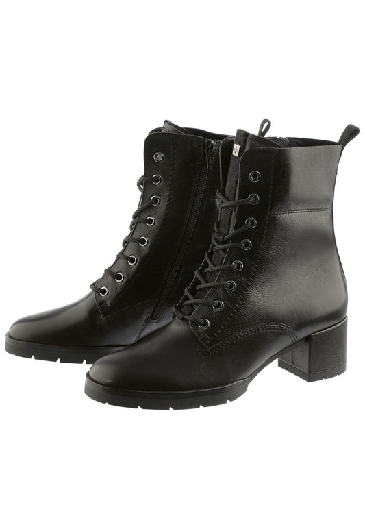 Högl Stiefelette Veloursleder Schwarz