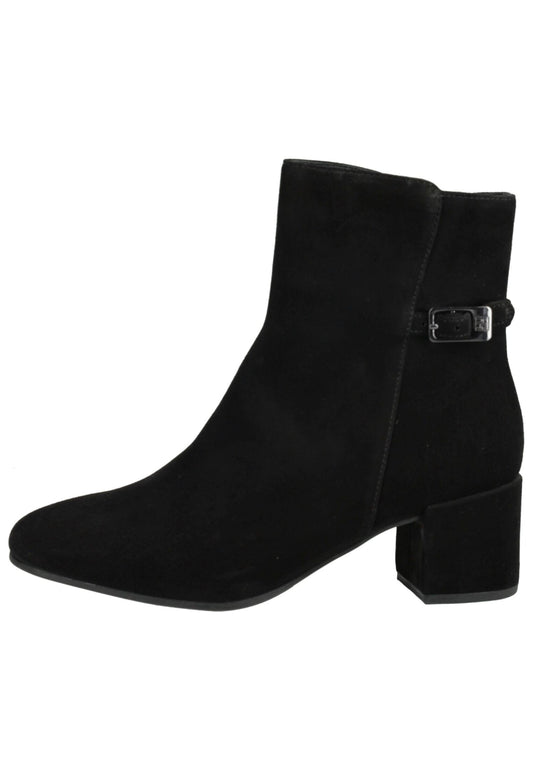 Högl Stiefelette Veloursleder Schwarz