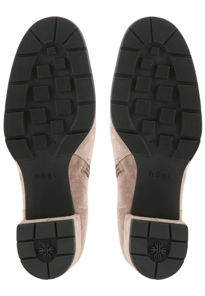 Högl Stiefelette Veloursleder Taupe